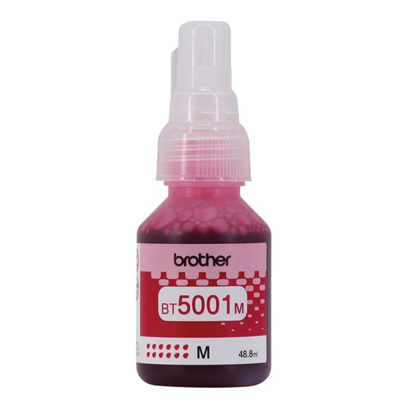 Tinta Brother BT5001M magenta 5000 pág frontal tinta