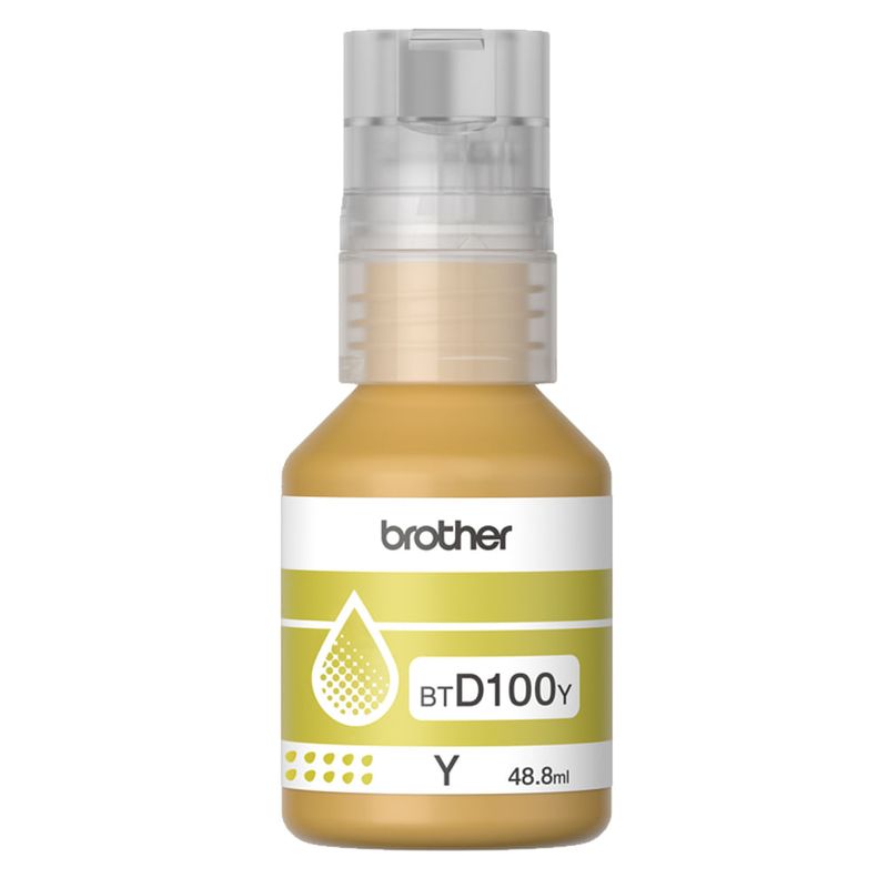 Tinta Brother BTD100Y amarilla 48ml 5000 páginas tinta
