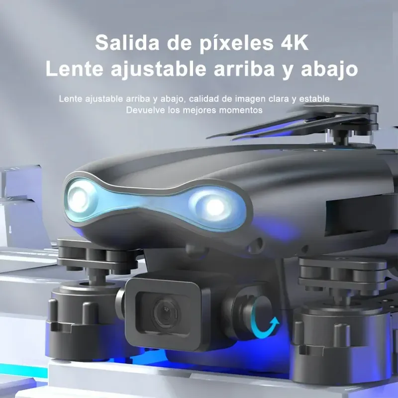 Mini dron E99 MAX HD plegable negro
