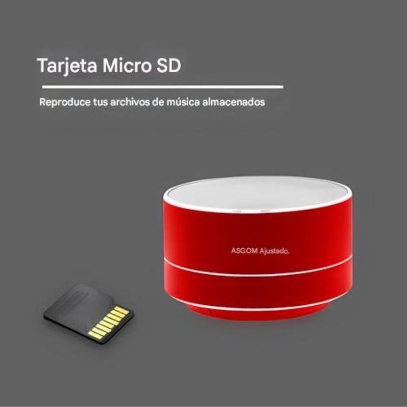 Parlante bluetooth ArgomTech Cyclone hasta 8 horas de reproducción rojo características