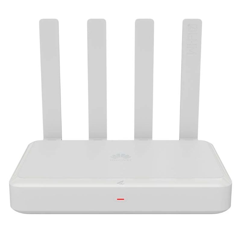 Router Huawei modelo AR180 WiFi 7 doble banda alta velocidad color blanco vista frontal