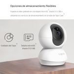 Cámara seguridad TP-Link Tapo C200 en uso monitoreo hogar color blanco