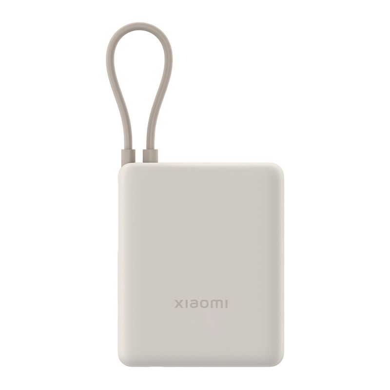 Bateria-externa-Xiaomi-10000mAh-33W-3-puertos-beige-frontal