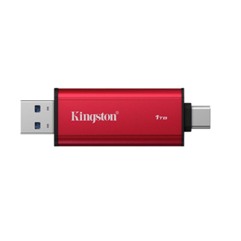SSD externo Kingston 1TB USB-C 3.2 Gen2 1050MB/s frontal detalle