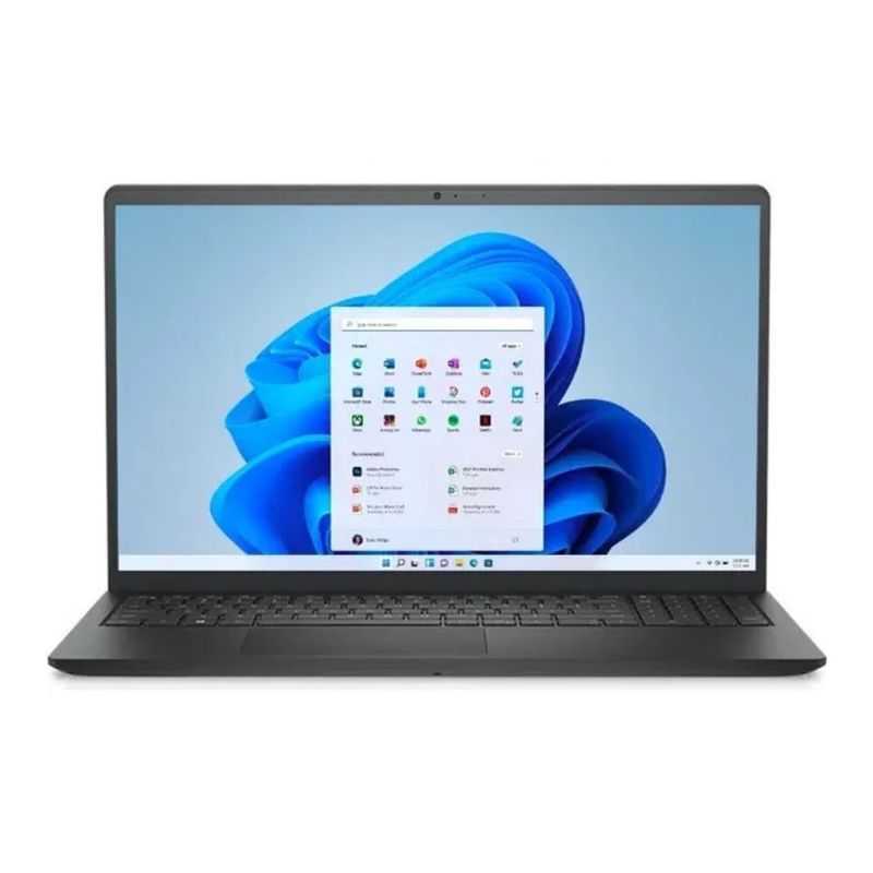 Laptop Dell 15.6" Intel Core i5 8GB RAM 512GB SSD negro vista vista frontal abierta