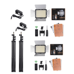 Kit iluminación Yongnuo YN300III en uso fotografía estudio color negro