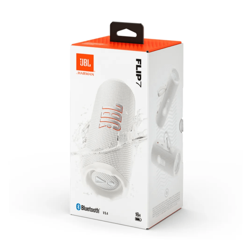 Parlante JBL Flip 7 en uso exterior música portátil color gris