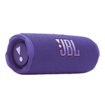 Parlante JBL Flip 7 con tecnología AI Sound Boost color morado vista diagonal