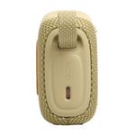 Parlante JBL Go 5 Bluetooth IP68 10h Portátil Amarillo lateral conexión