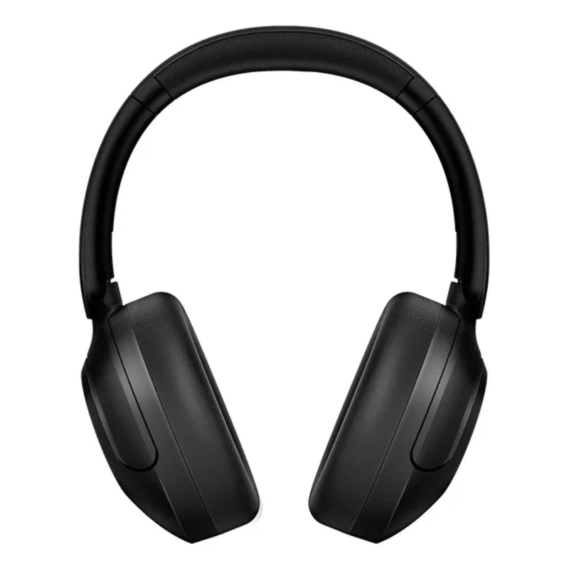 Audífonos bluetooth QCY H4 over ear cancelación de ruido 70 horas negro vista frontal