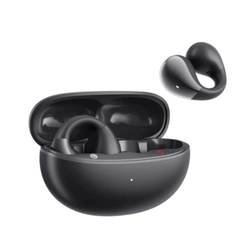 Audífonos Bluetooth QCY Crossky C30 True Wireless IPX4 25 horas negro vista lateral
