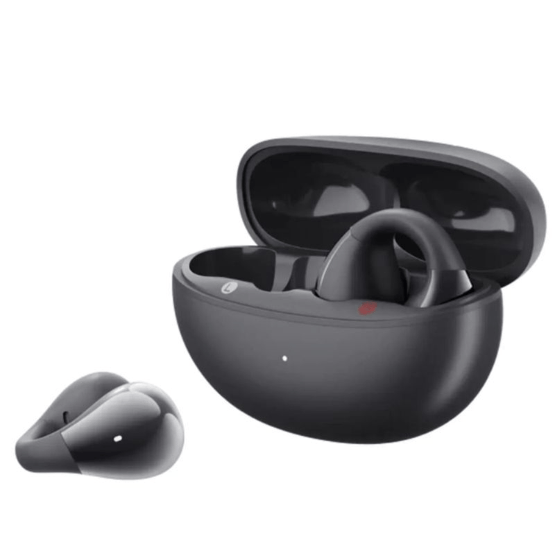 Audífonos Bluetooth QCY Crossky C30 True Wireless IPX4 25 horas negro vista en ángulo