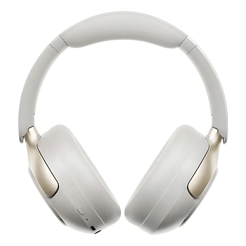 Audífonos bluetooth over ear QCY H3 Pro con cancelación de ruido ANC batería 55 horas blanco vista frontal