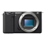 Cámara digital Sony ZV-E10 24.2MP con lente SEL55210 color negro vista frontal