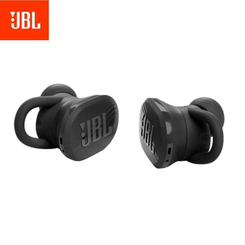 Audífonos bluetooth JBL Endurance Race Extra Bass Negro Frontal-y-dorsal