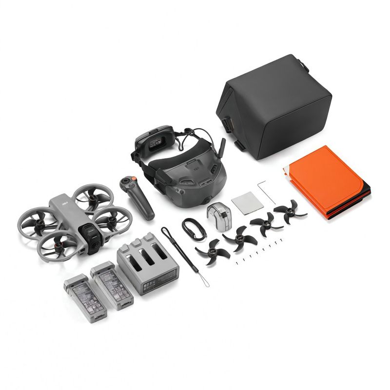 Drone DJI Avata 360 8K 120MP Fly More Combo Gris diagonal características