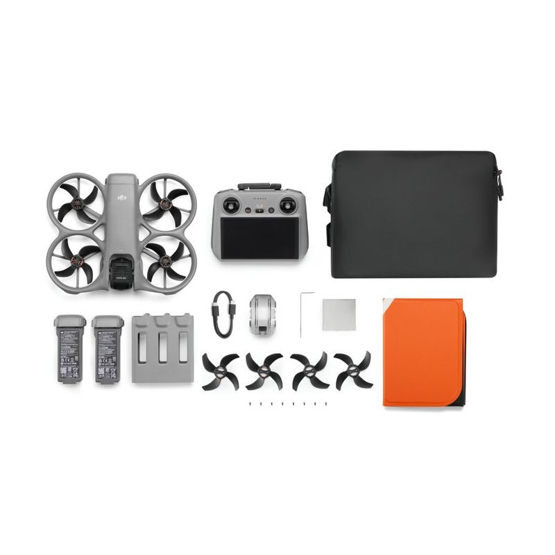 Drone DJI Avata 360 8K 120MP Fly More Combo RC2 Gris frontal complementos