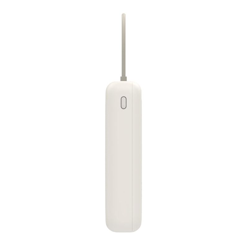 Bateria externa Xiaomi 20000mAh 33W 3 puertos beige lateral boton
