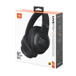Audífonos bluetooth over ear JBL Live 770NC con cancelación de ruido batería 65 horas negro vista de empaque
