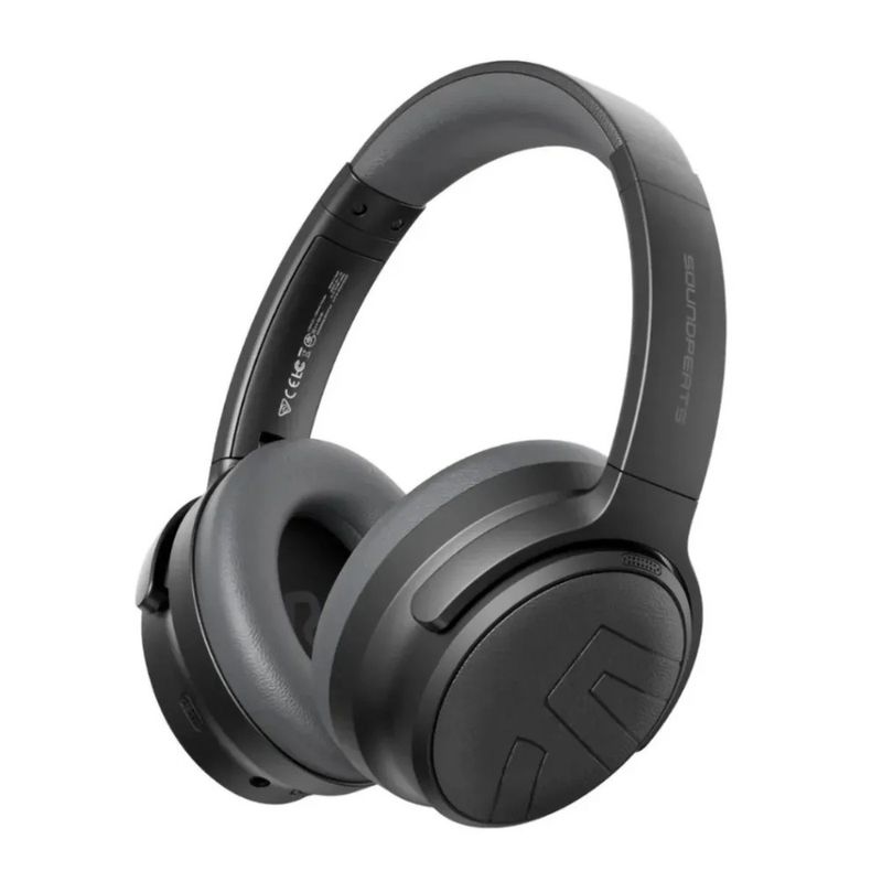 Audífonos SoundPEATS Space Pro ANC LDAC Hi-Res 151h negro frontal
