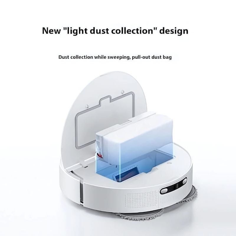 Xiaomi Robot Vacuum H40 con base multifunción color blanco vista superior
