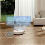 Aspiradora robot Xiaomi H40 con navegación láser LDS color blanco vista lateral