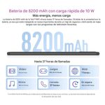 Tablet Blackview Tab 9 WiFi 11" FHD batería 8200mAh 256GB gris especificaciones