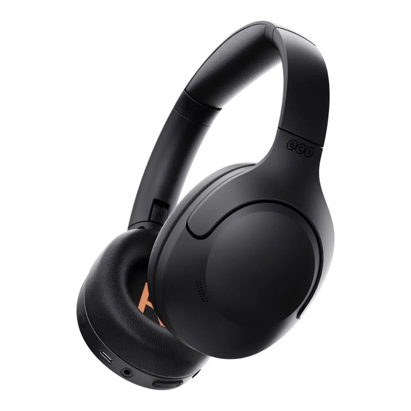 Audífonos QCY H3 Lite ANC Hi-Res Bluetooth 5.3 60h negro frontal oblicuo