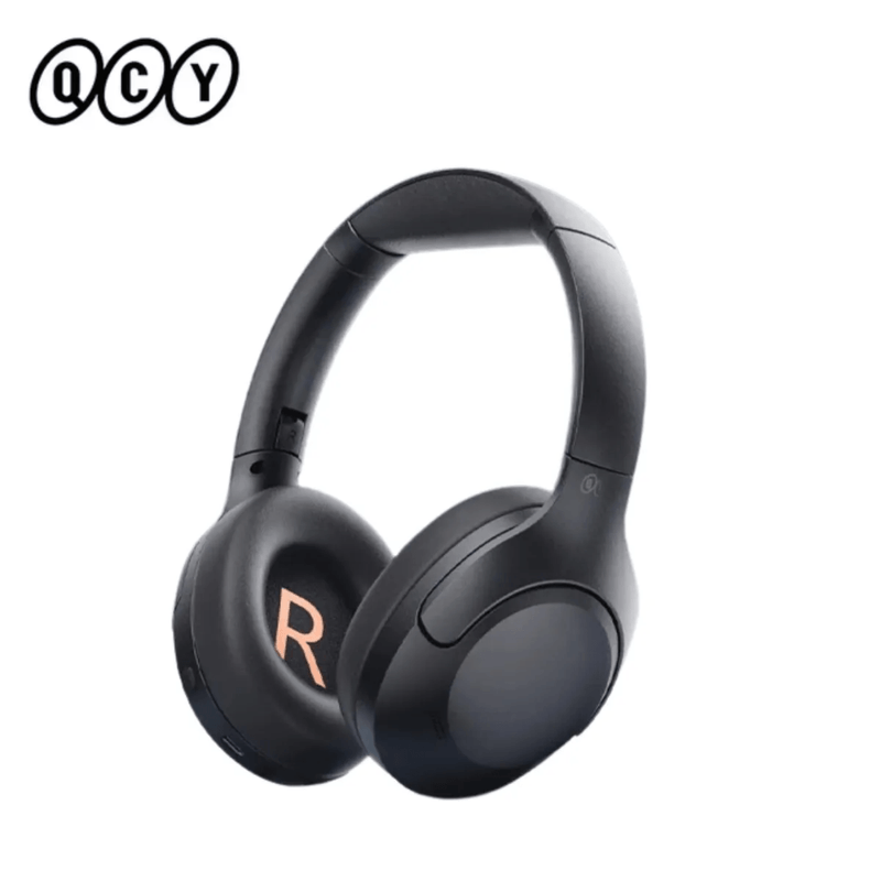 Audífonos QCY H3 Lite ANC Hi-Res Bluetooth 5.3 60h negro frontal oblicuo