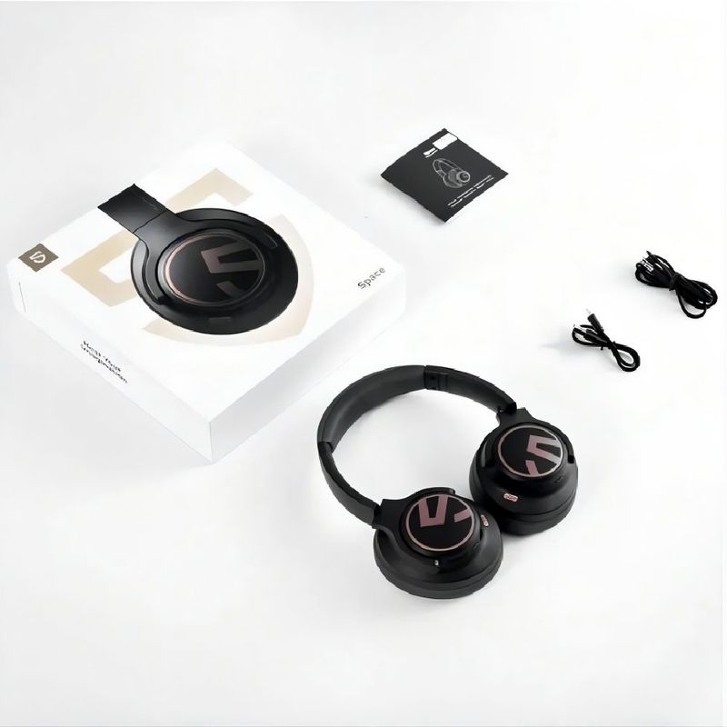 Audífonos SoundPEATS Space ANC Hi-Res Bluetooth 123h contenido frontal