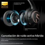 Audífonos SoundPEATS Space ANC Hi-Res Bluetooth 123h características frontal