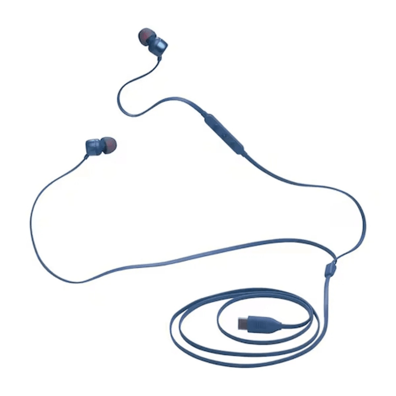 Audífonos JBL Tune 310C USB-C Hi-Res Pure Bass In-Ear frontal oblicuo