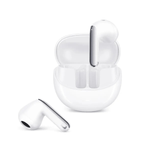 Audífonos bluetooth in ear Decibel Active Pro resistente al agua IPX5 Azul Frontal-y-dorsal con estuche de carga abierto