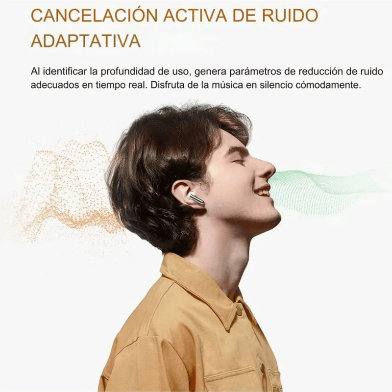 Audífonos bluetooth in ear Decibel Active Pro resistente al agua IPX5 Azul Especificaciones cancelación activa de ruido adaptativa
