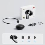 Audífonos SoundPEATS C30 ANC LDAC Hi-Res 52h negro composiciónfrontal