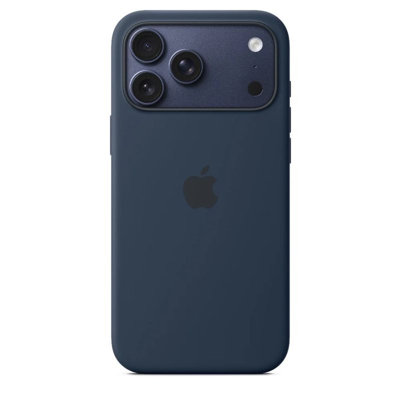 iPhone 17 Pro Max 256GB color azul oscuro vista frontal  y lateral pantalla Super Retina XDR
