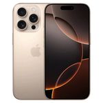 iPhone 16 Pro 128GB color Desert titanio vista frontal y trasera pantalla OLED 6.3 pulgadas
