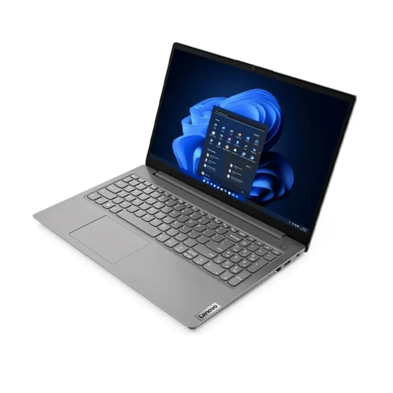 Laptop Lenovo V15 G4 IRU Intel Core i5 15."6 8GB RAM 512GB SSD gris vista frontal oblicua