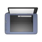 Impresora multifuncional HP DeskJet Ink Advantage 2975 inalámbrica Wi-Fi con cartuchos vista cenital abierta