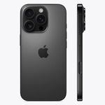 iPhone 16 Pro diseño premium en titanio color negro vista lateral