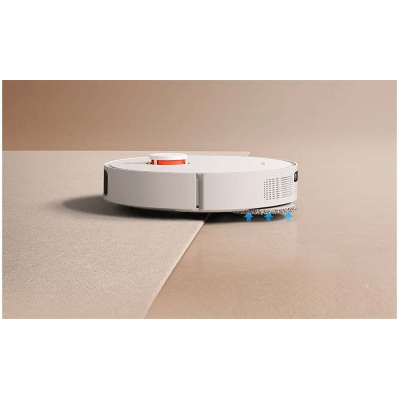 Robot aspirador Xiaomi X20 Plus en uso limpieza hogar inteligente color blanco