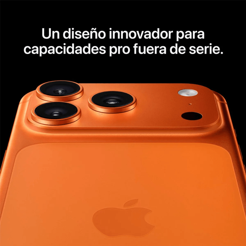 Smartphone Apple iPhone 17 Pro Max 256GB chip A19 Pro cámara triple 48MP azul vista dorsal detalle cámaras