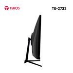 Monitor Teros TE-2732S 27" curvo resolución 1920x1080 HDMI negro vista lateral