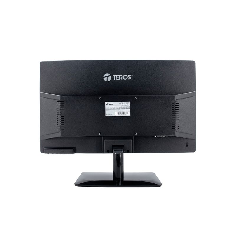Monitor Teros TE-1915S 19.5" plano 1600x900 75Hz entrada HDMI vista dorsal