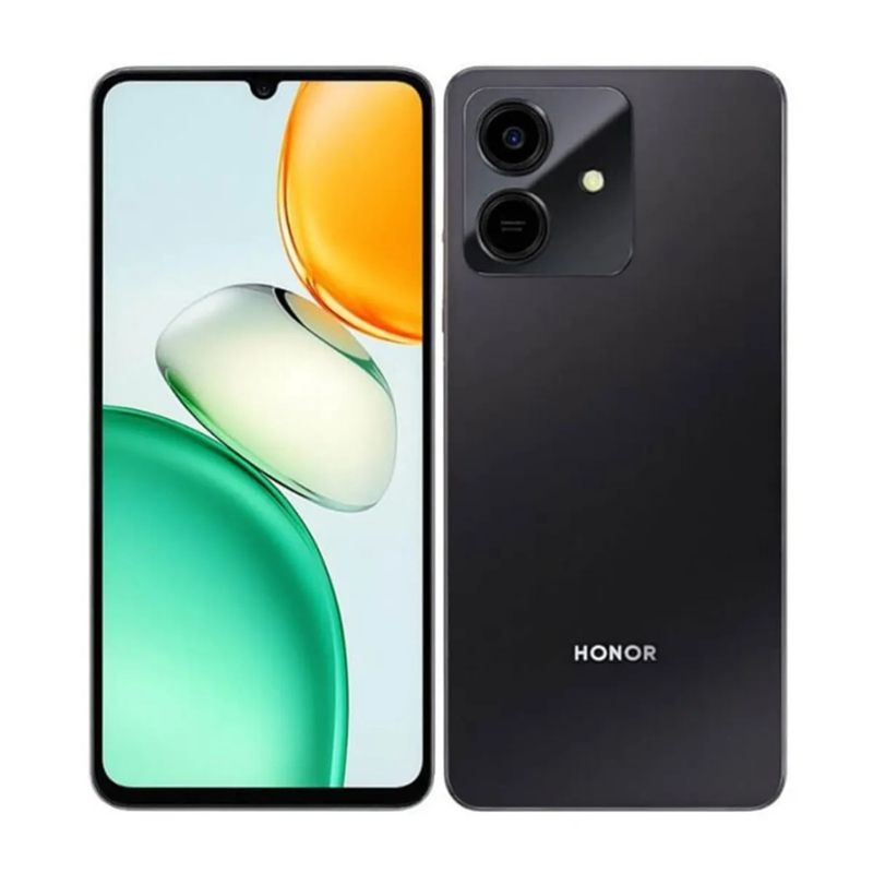 Honor Play 10 128GB 4GB RAM color negro vista frontal y trasera