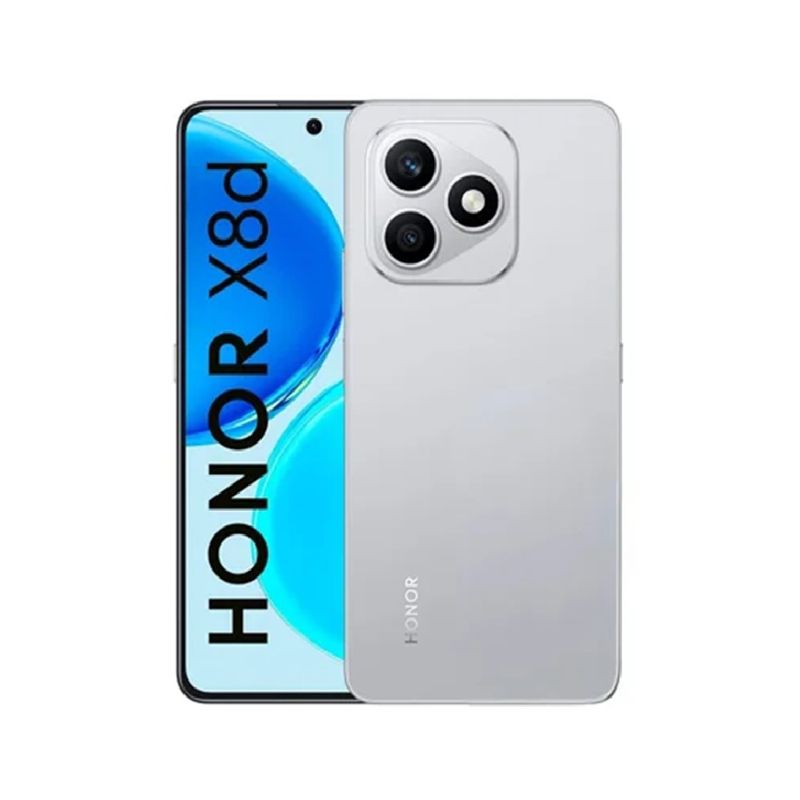 Honor X8d 256GB 8GB RAM color grey vista frontal y posterior