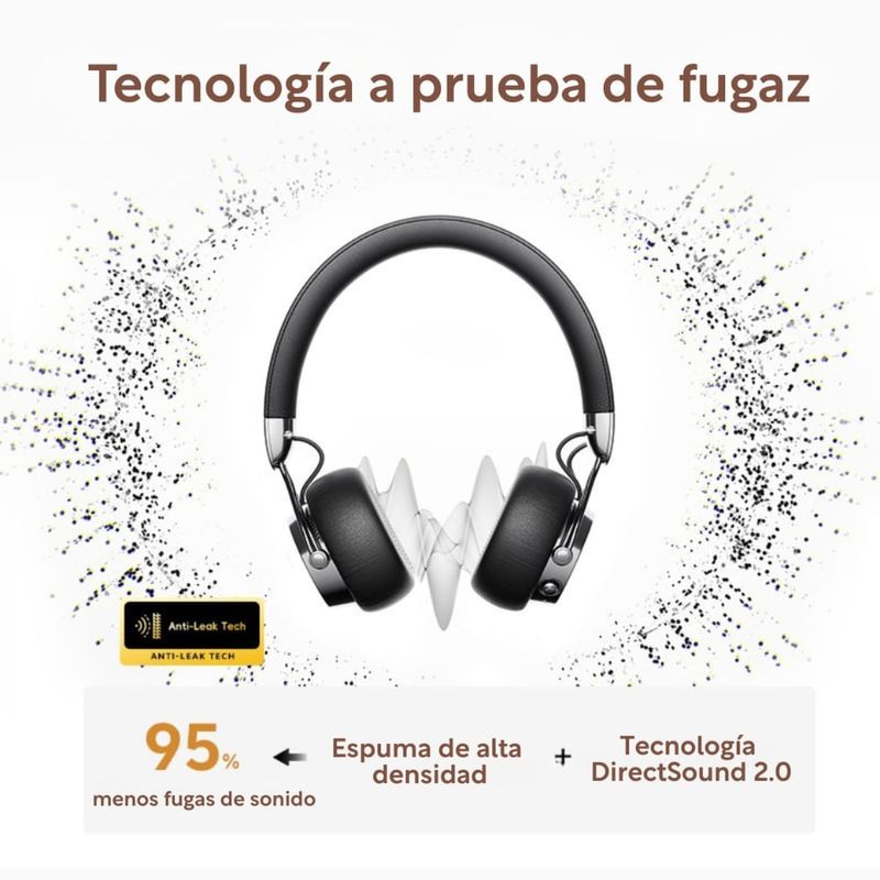 Audífonos QCY Era 7 Bluetooth 60h On Ear inalámbricos blanco características