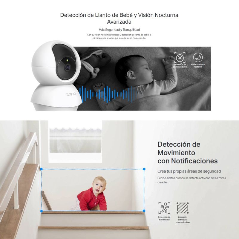 Cámara de seguridad interior TP-Link Tapo C202 Full HD