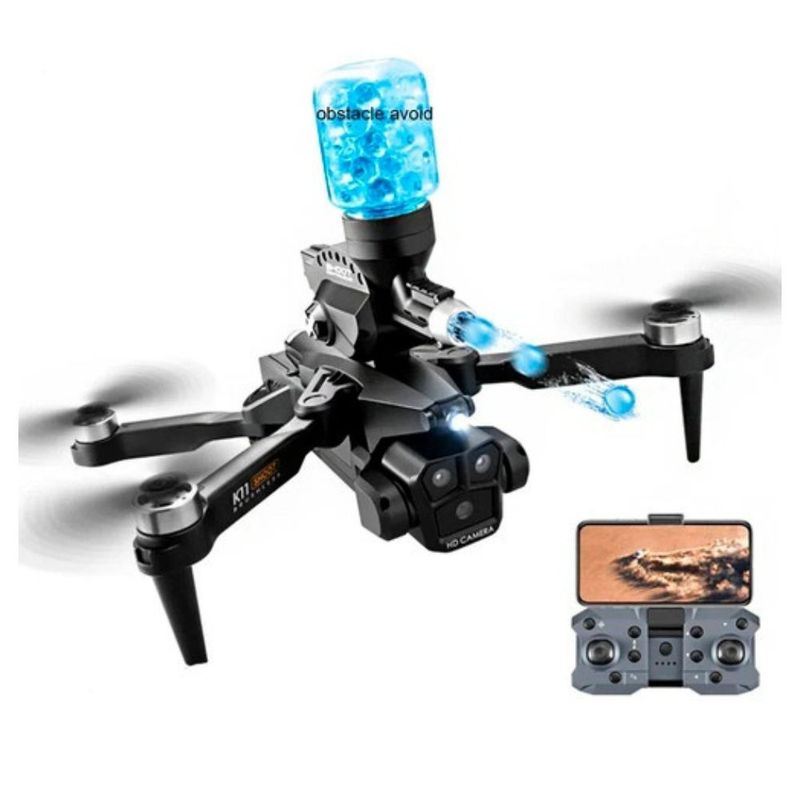 Drone Syshop K11 Ma, grabación en 4K Wi-Fi negro y control