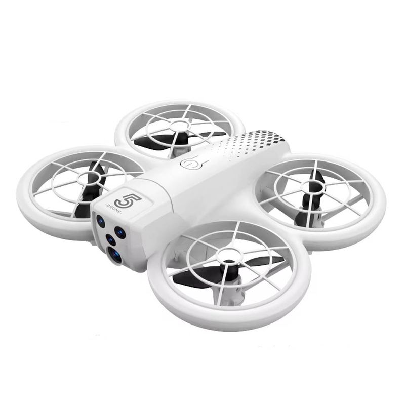 Drone Syshop RC CZ05 con control remoto blanco vista cenital